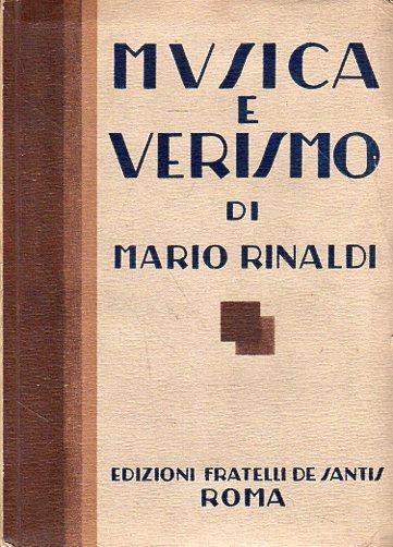 Musica e verismo - Mario Rinaldi - copertina