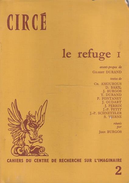 Le refuge 1 études et recherches réunies par Jean Burgos - copertina