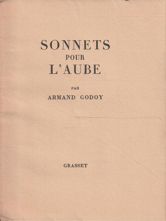 Sonnets pour l'aube - Godoy Armand - copertina