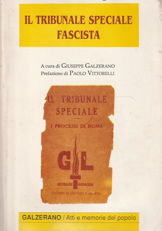 Il tribunale speciale fascista - copertina