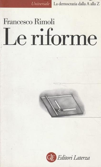 Le riforme - Francesco Rimoli - copertina