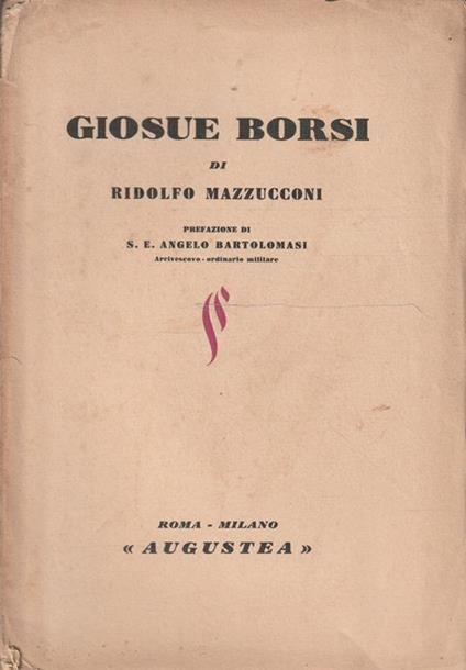 Giosuè Borsi - Ridolfo Mazzucconi - copertina