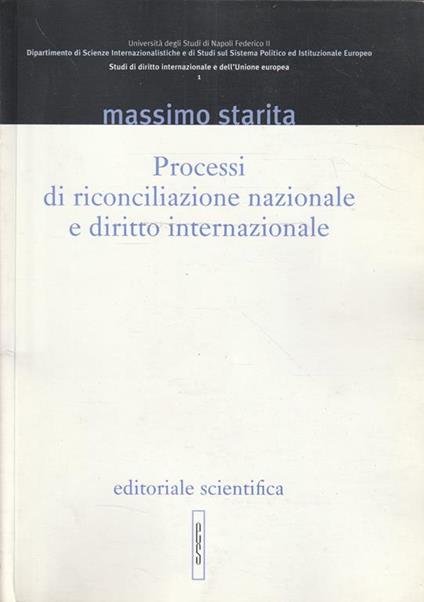 Processi di riconciliazione nazionale e diritto internazionale - copertina