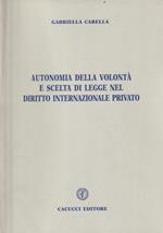 Autografato ! Autonomia della volontà e scelta di legge nel diritto internazionale privato