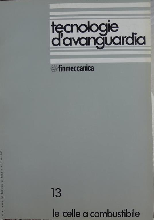 Tecnologie d'avanguardia Vol. 13 Le celle a combustibile - copertina