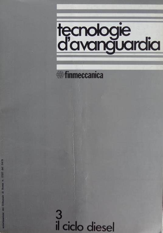 Tecnologie d'avanguardia Vol. 3 il ciclo diesel - copertina