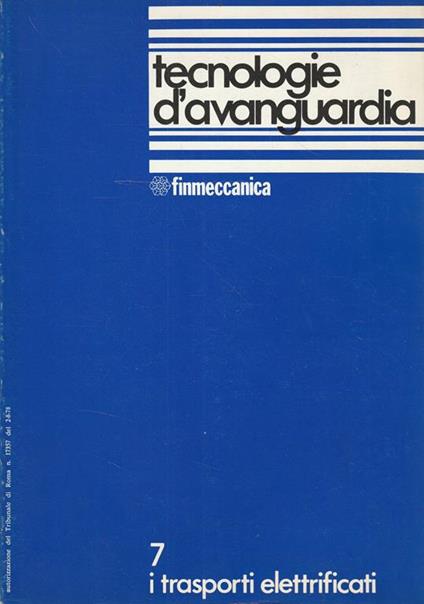 Tecnologie d'avanguardia Vol. 7 i trasporti elettrificati - copertina