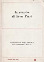 In ricordo di Ester Parri