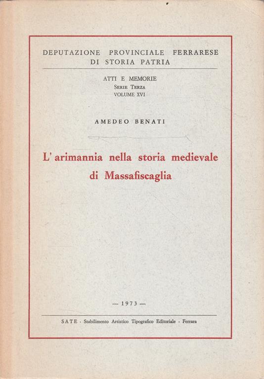 L' arimannia nella storia medievale di Massafiscaglia - copertina