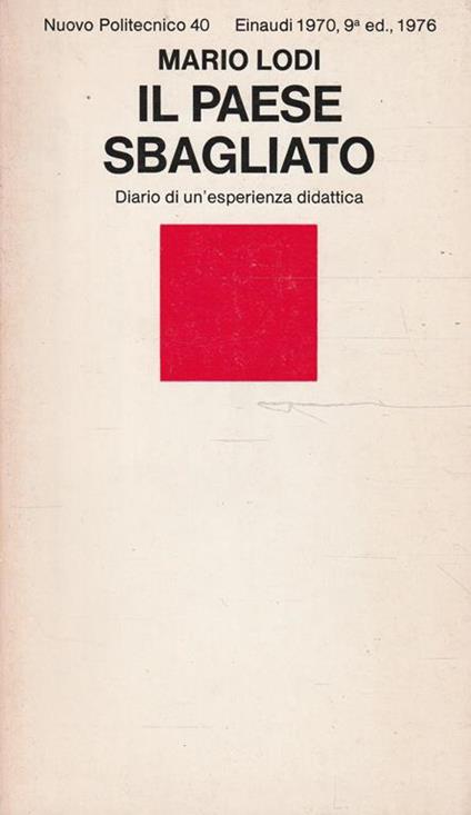 Il paese sbagliato. Diario di un'esperienza didattica - Mario Lodi - copertina