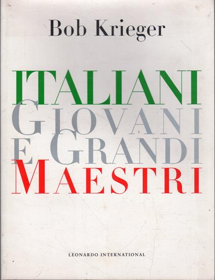 AUTOGRAFATO! Italiani giovani e grandi maestri - Bob Krieger - copertina