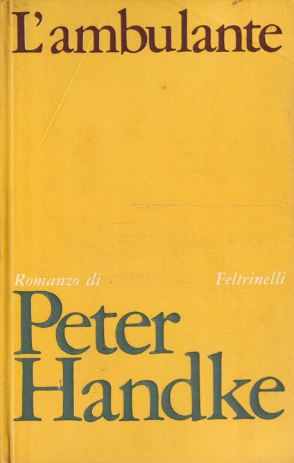 L' ambulante - Peter Handke - copertina