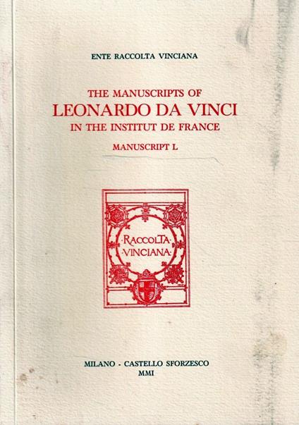 The manuscripts of Leonardo da Vinci in the institut de France. Manuscript V - copertina