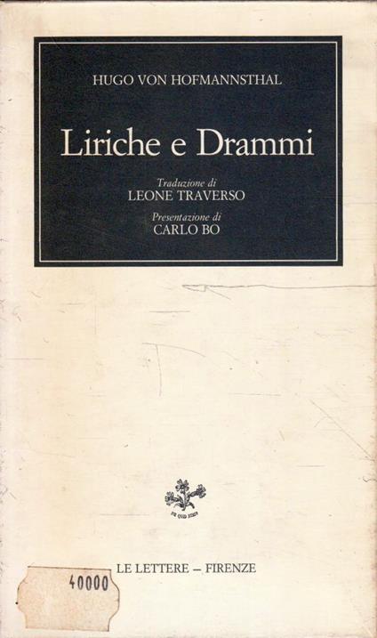 Liriche e drammi di Hugo Von Hofmannsthal - Hugo von Hofmannsthal - copertina