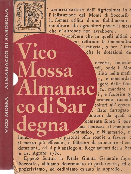 Almanacco di Sardegna - Vico Mossa - copertina