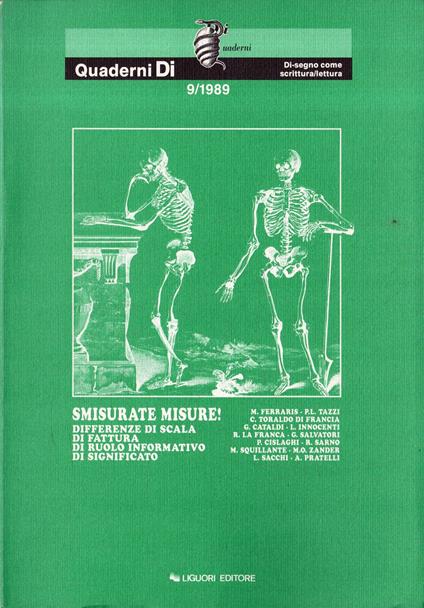 Smisurate misure : differenze di scala, di fattura, di ruolo informativo, di significato - copertina