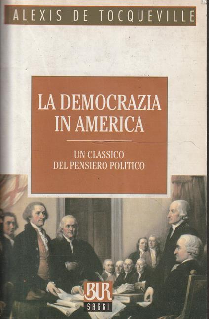 La democrazia in America - Alexis de Tocqueville - copertina