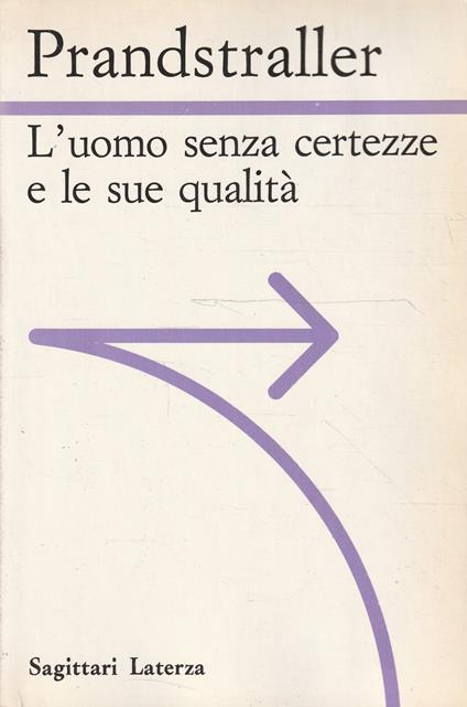 L' uomo senza certezze e le sue qualità - copertina