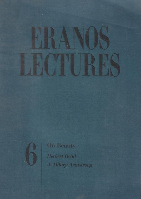 On beauty. Eranos Lectures n° 6 - copertina