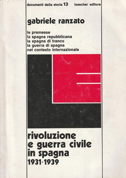 Rivoluzione e guerra civile in Spagna 1931-1939 - copertina