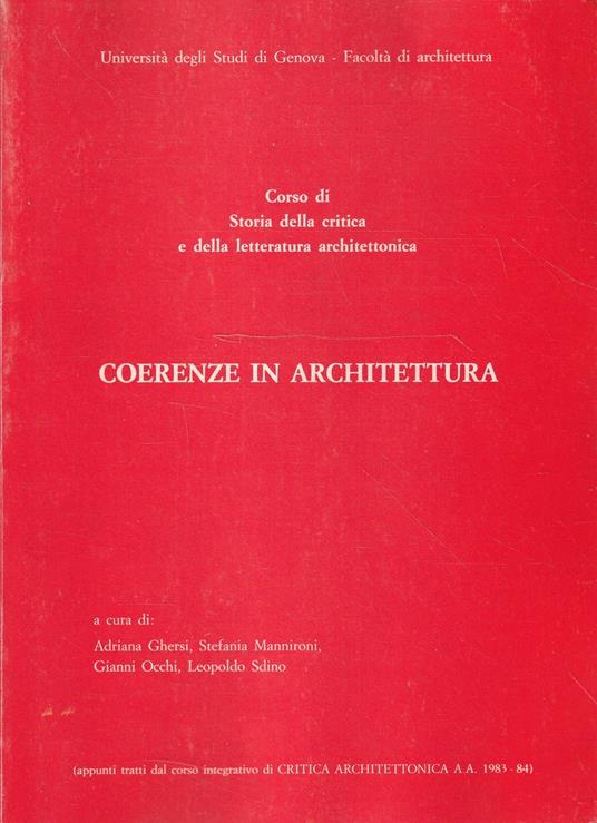 Coerenze in architettura - copertina