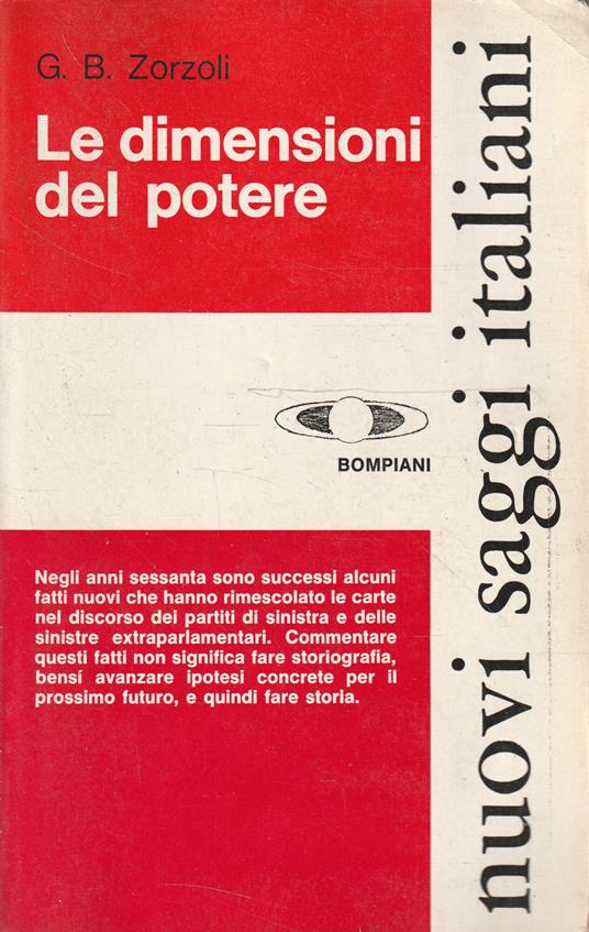 Le dimensioni del potere - G. Battista Zorzoli - copertina