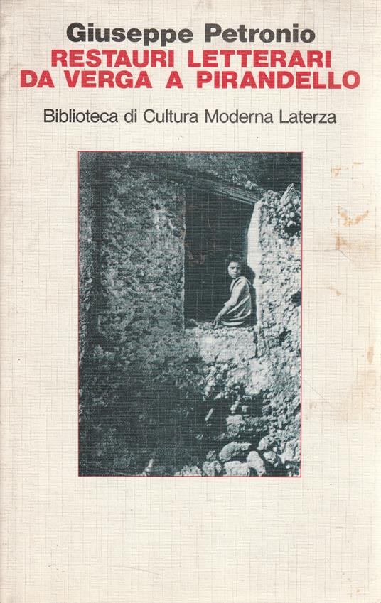 Restauri letterari : da Verga a Pirandello - Giuseppe Petronio - copertina