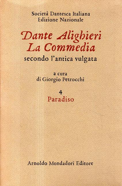 La Commedia: Paradiso - Dante Alighieri - copertina