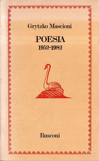 Poesia: 1952-1982 - Grytzko Mascioni - copertina