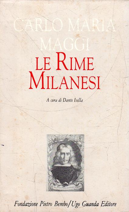 Le Rime Milanesi - Carlo Maria Maggi - copertina