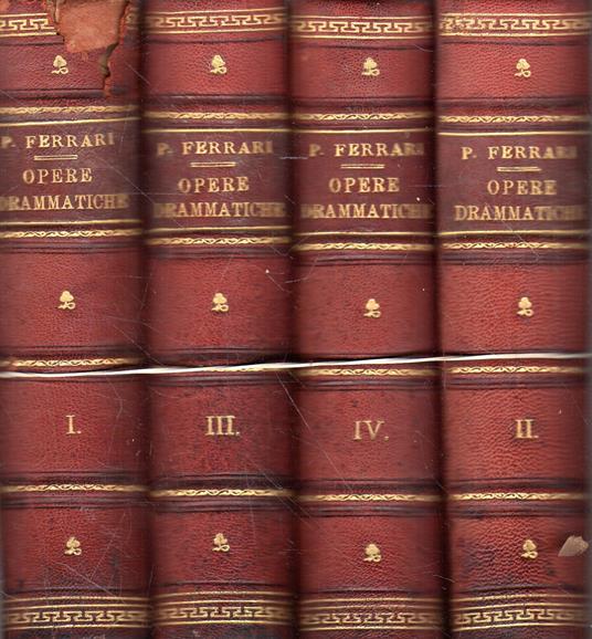 Opere Drammatiche (4 volumi) - Paolo Ferrari - copertina