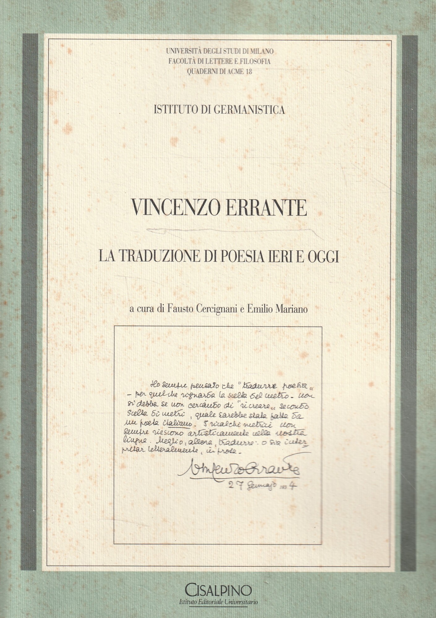 Zefiro libri