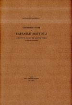 Autografato! Commemorazione di Raffaele Mattioli