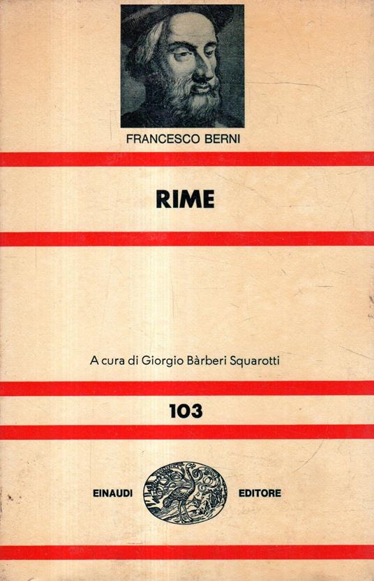 Rime - Francesco Berni - copertina