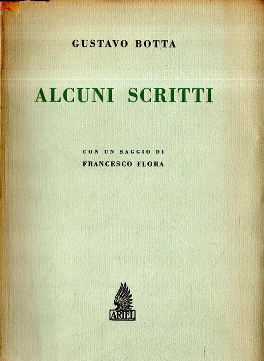 Alcuni scritti - copertina