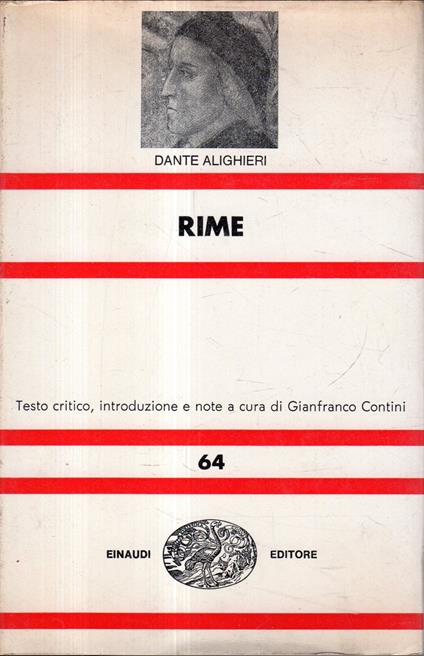 Rime - Dante Alighieri - copertina