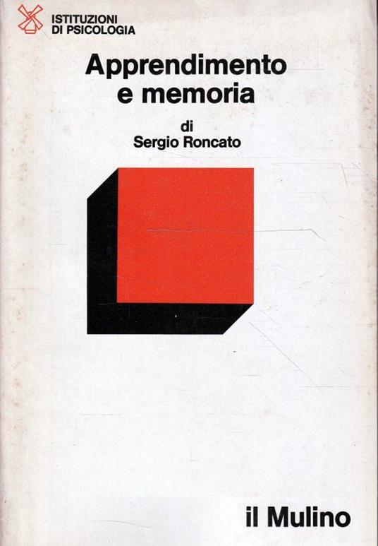 Apprendimento e memoria - Sergio Roncato - copertina