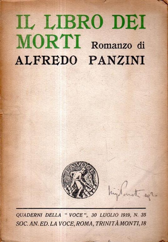 Il libro dei morti - Alfredo Panzini - copertina