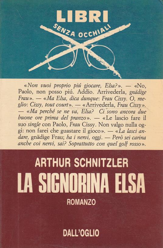 La signorina Elsa: romanzo - copertina