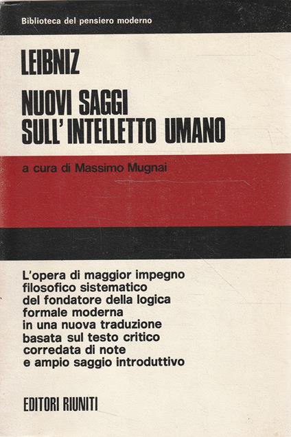 Nuovi saggi sull'intelletto umano di Leibniz - Gottfried W. Leibniz - copertina