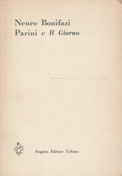 Parini e Il Giorno - copertina