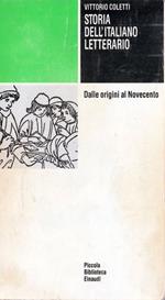 Storia dell'italiano letterario : dalle origini al Novecento