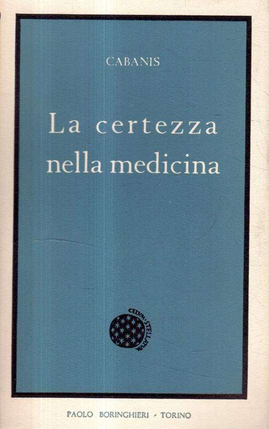 La certezza nella medicina - copertina