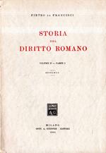 Storia del diritto romano (volume II: Parte I)