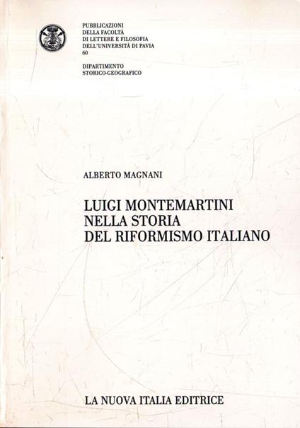 Luigi Montemartini nella storia del riformismo italiano - Alberto Magnani - copertina