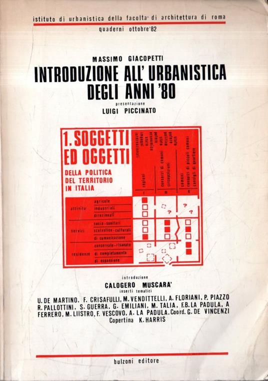 Introduzione all'urbanistica degli anni '80 - Massimo Giacopetti - copertina