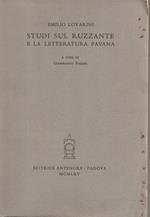 Studi sul Ruzzante e la letteratura pavana