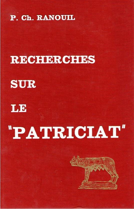 Recherches sur le "Patriciat" - copertina