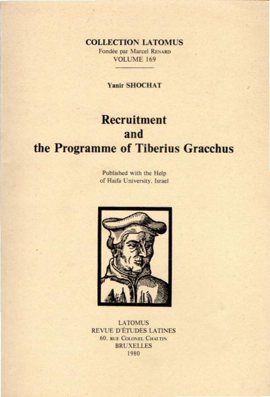 Recruitment and the programme of Tiberius Gracchus - copertina