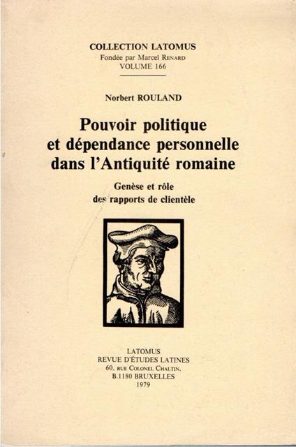 Pouvoir politique et dépendance personnelle dans l'Antiquité romain. Genèse et role des rapports de clientèle - copertina